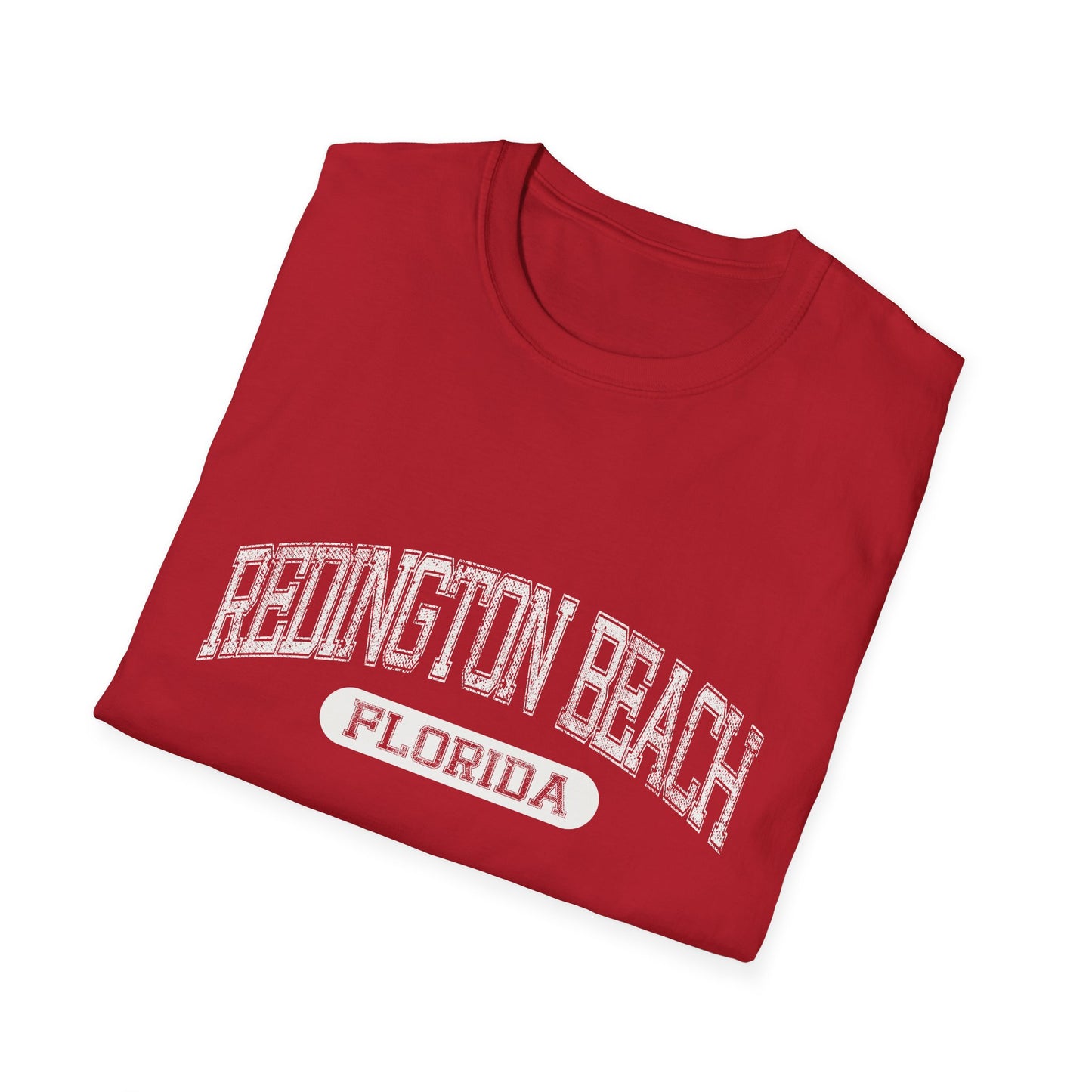 Redington Beach Tshirt Florida - Official Tee Bold Letters Beach Tee Distressed