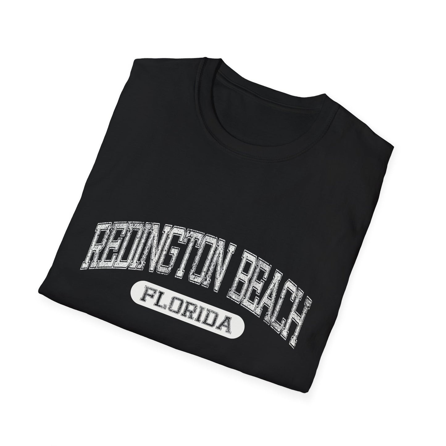 Redington Beach Tshirt Florida - Official Tee Bold Letters Beach Tee Distressed