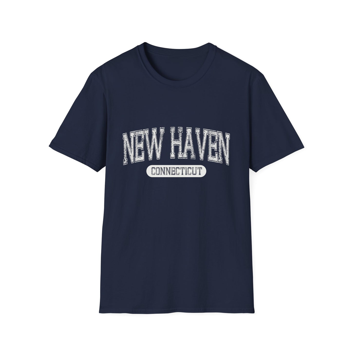 New Haven Tee Connecticut - Official Tee Bold Letters City Tee Distressed