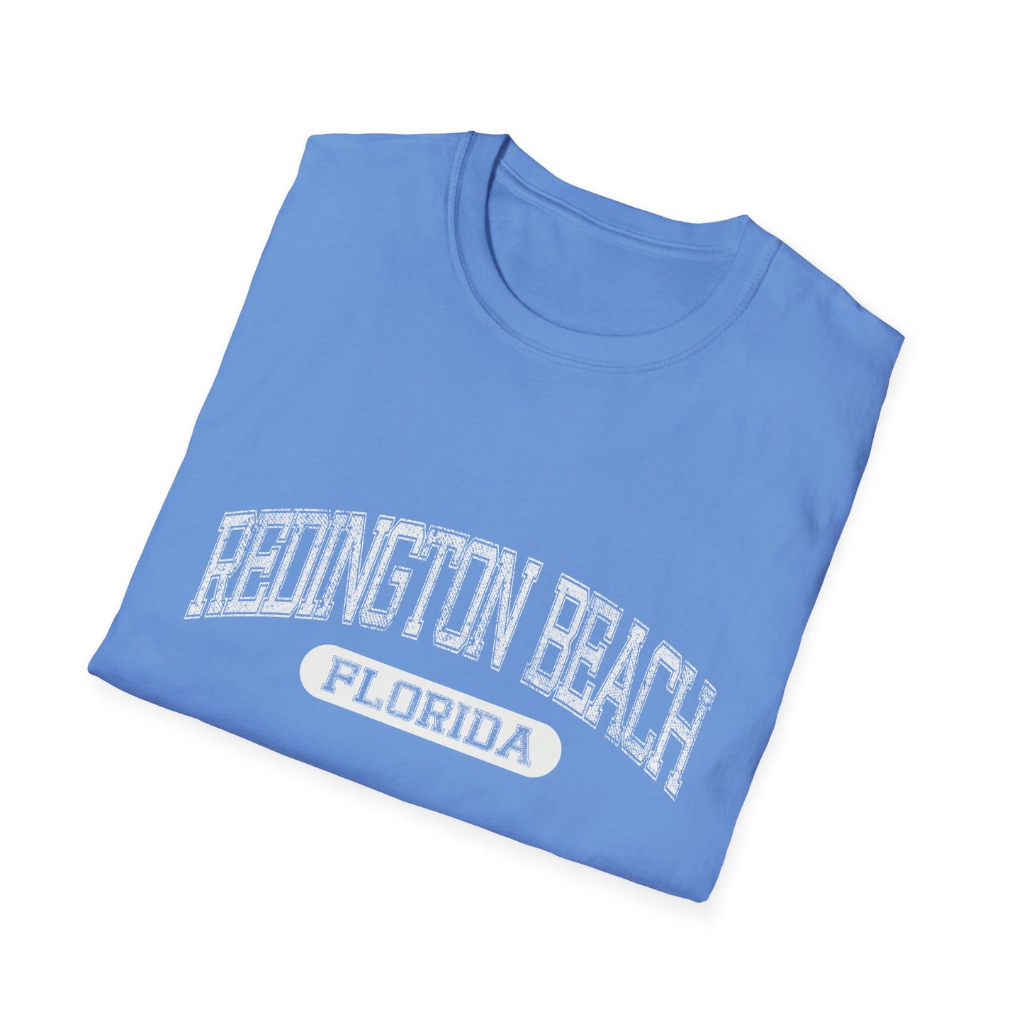 Redington Beach Tshirt Florida - Official Tee Bold Letters Beach Tee Distressed