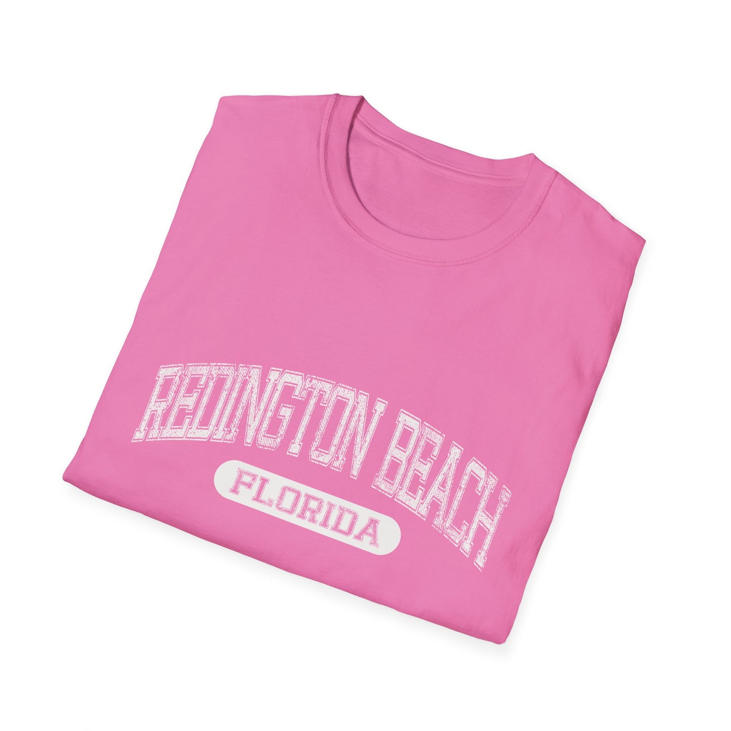 Redington Beach Tshirt Florida - Official Tee Bold Letters Beach Tee Distressed