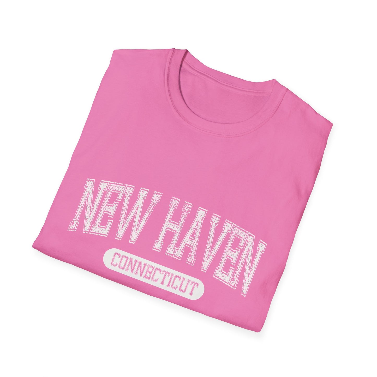 New Haven Tee Connecticut - Official Tee Bold Letters City Tee Distressed