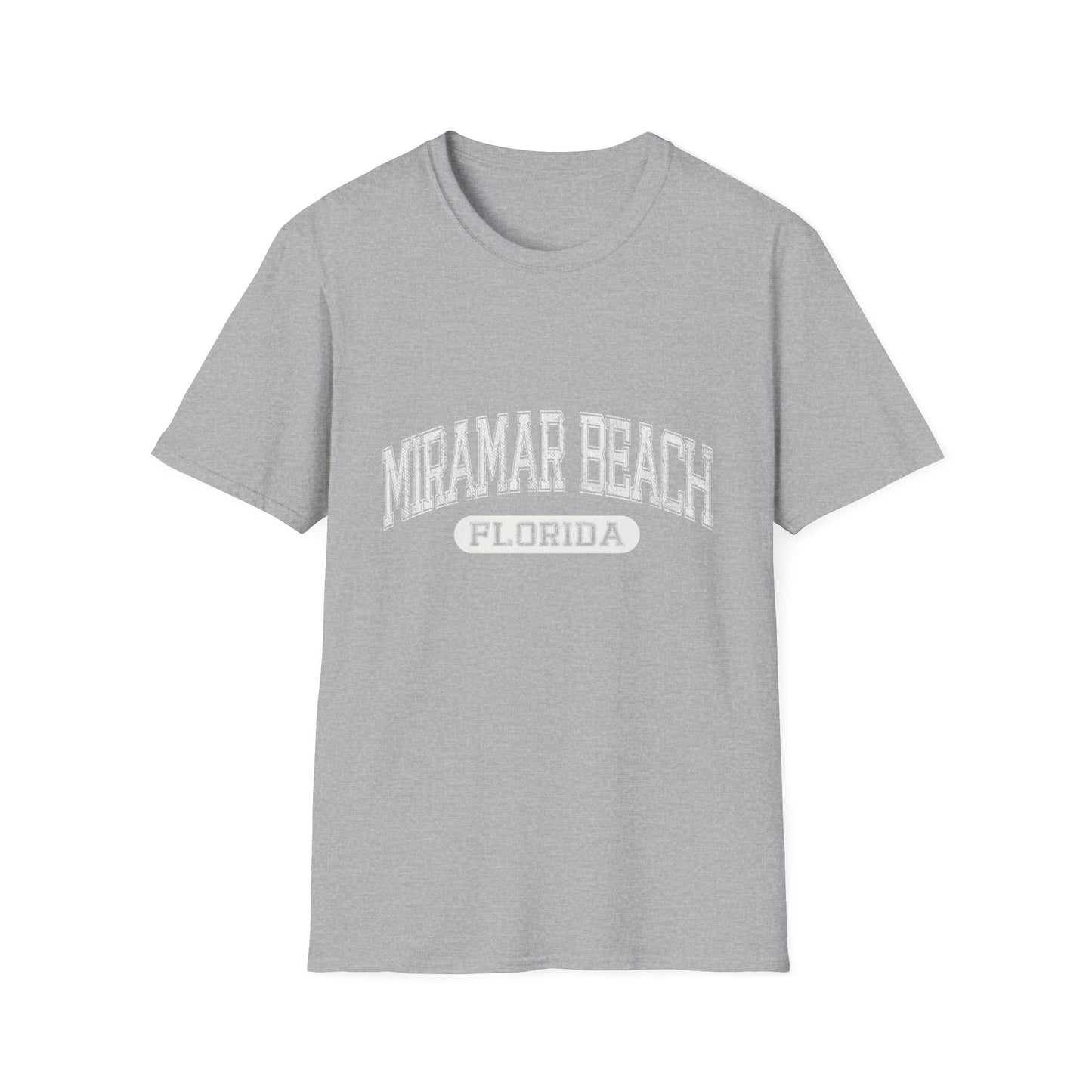 Miramar Beach Tee Florida - Varsity Letters Bold Text Official Beach Tee