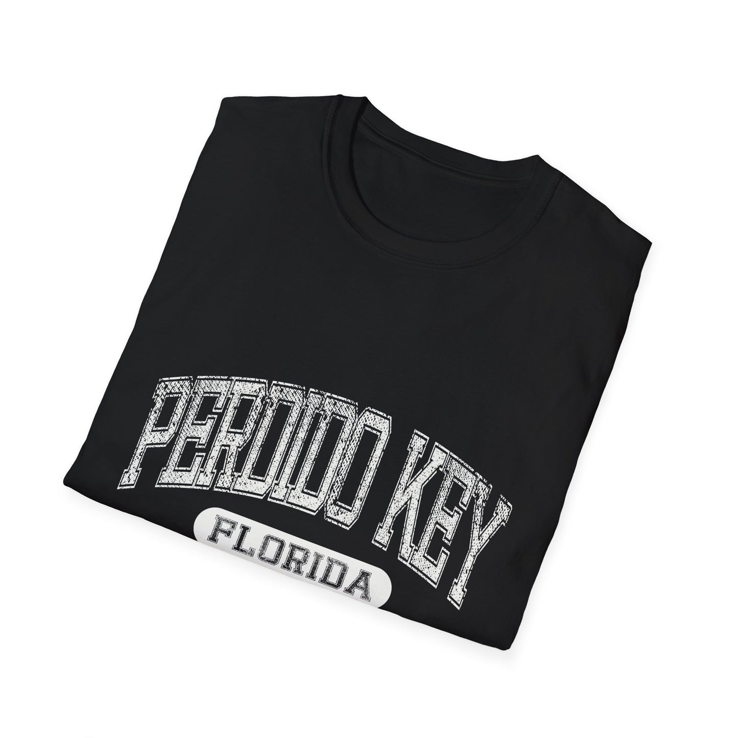 Perdido Key Beach Tshirt Florida - Varsity Letters Bold Text Official Beach Tee