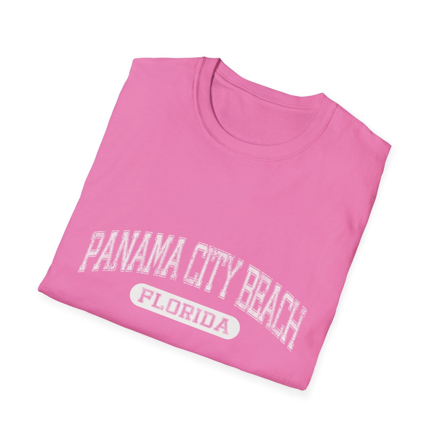 Panama City Beach Tshirt Florida - Varsity Letters Bold Text Official Beach Tee