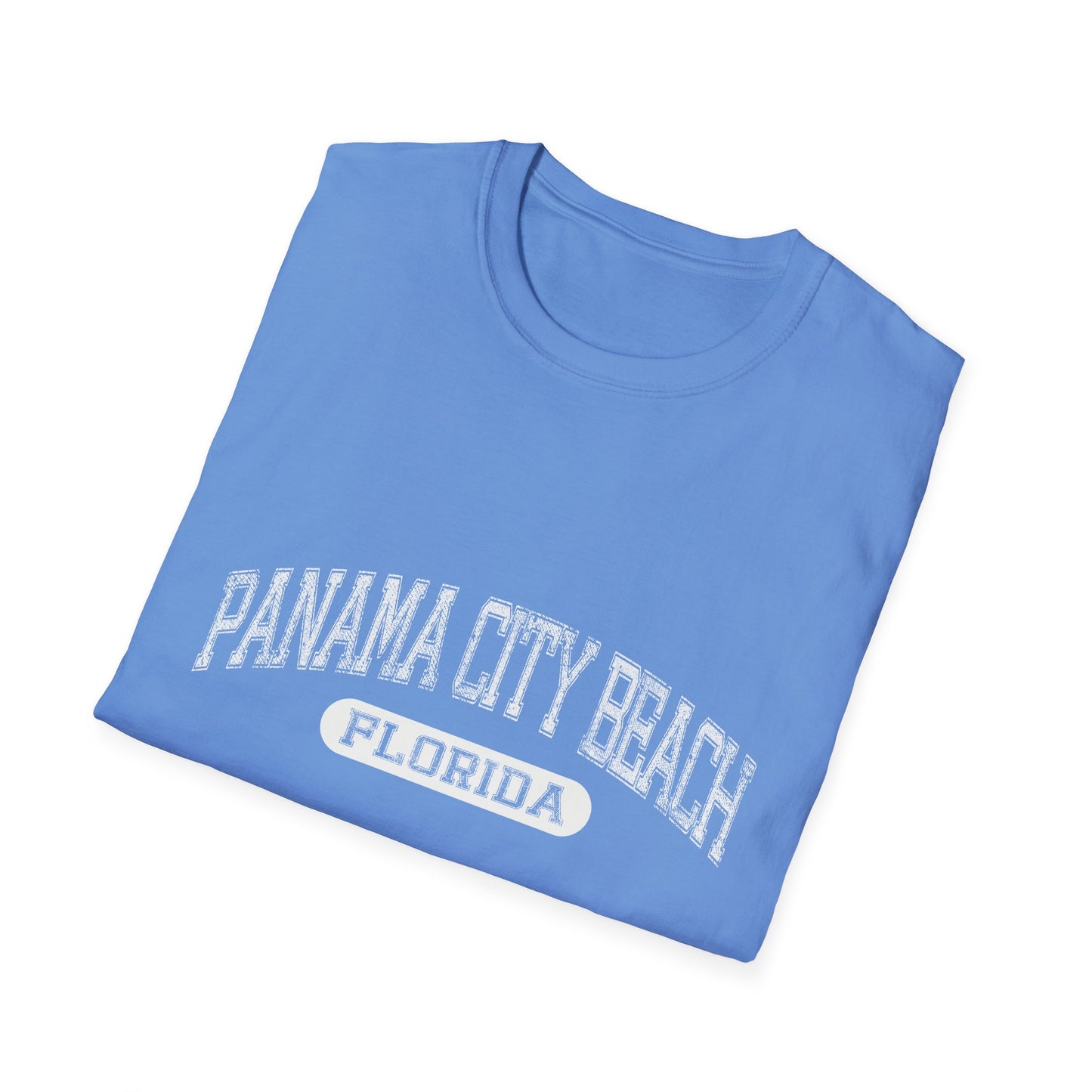 Panama City Beach Tshirt Florida - Varsity Letters Bold Text Official Beach Tee