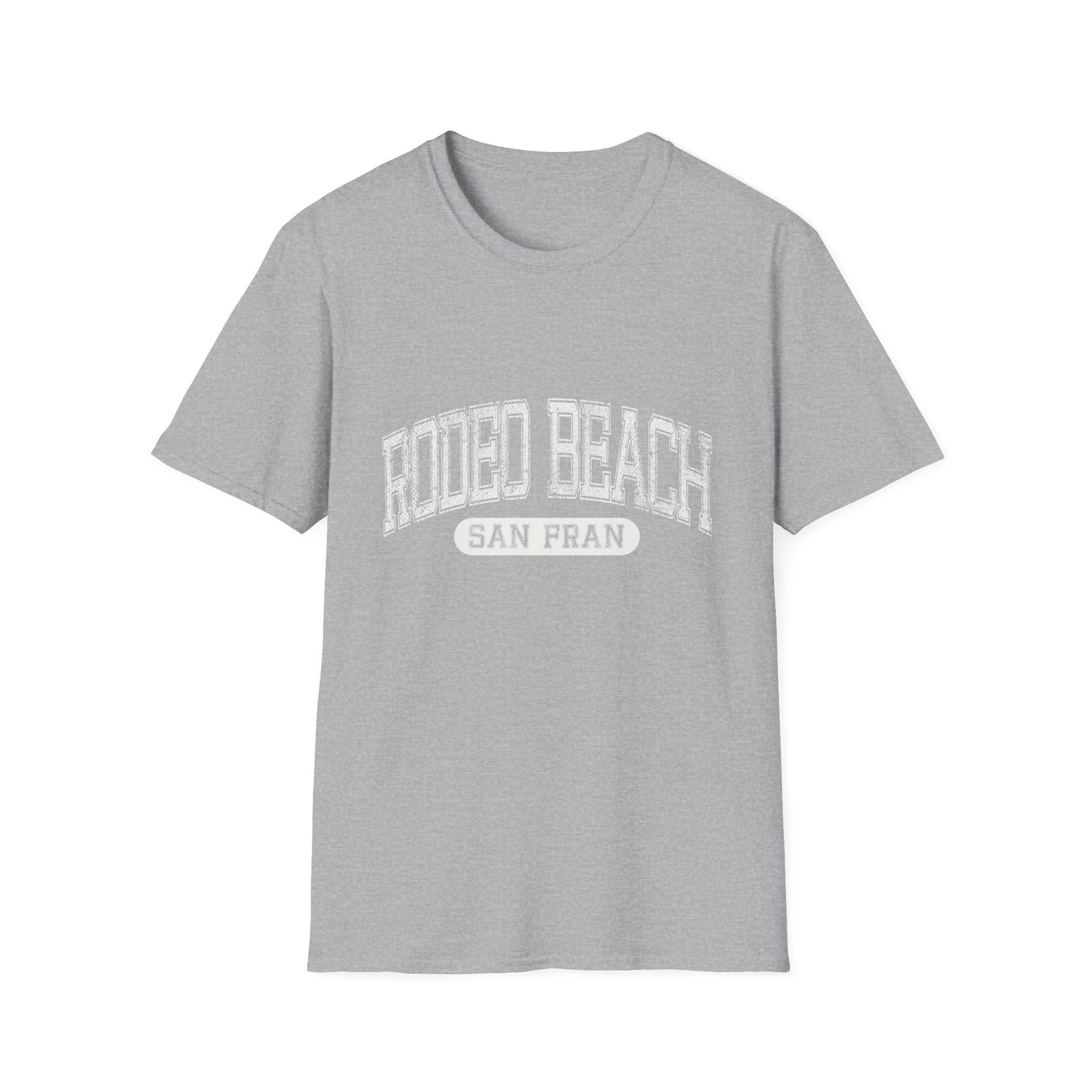 Rodeo Beach Tee San Francisco - Distressed Text Varsity Letters Official Tee