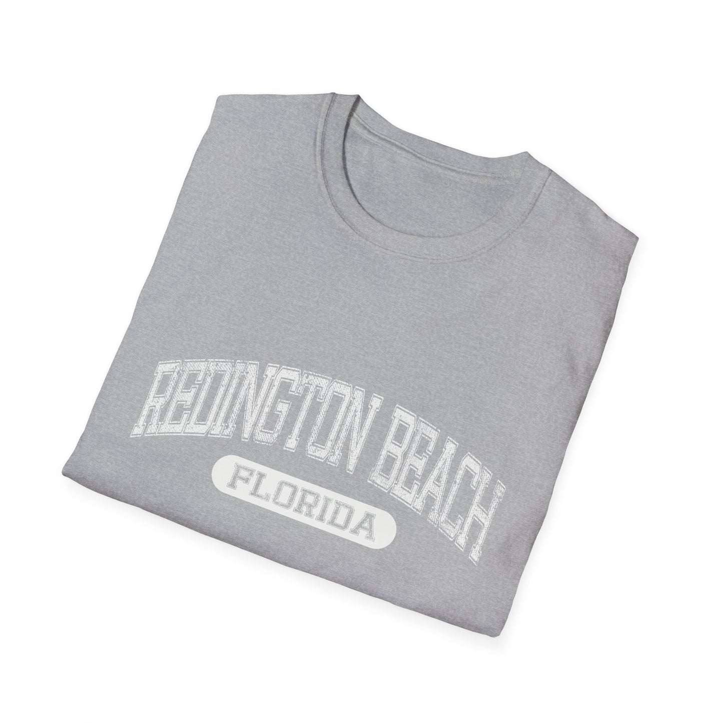 Redington Beach Tshirt Florida - Official Tee Bold Letters Beach Tee Distressed