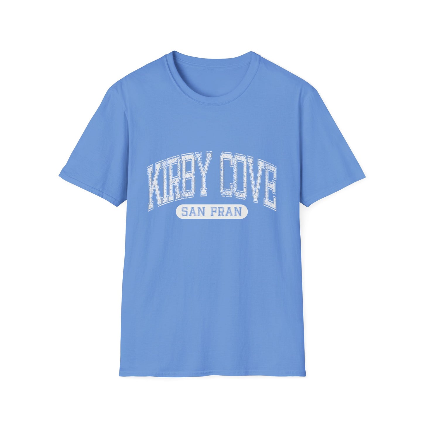 Kirby Cove Beach Tshirt San Francisco - Distressed Text Varsity Letters